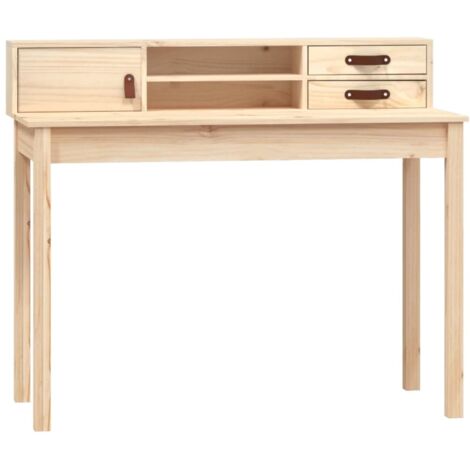 vidaXL Desk 110x50x93 cm Solid Wood Pine