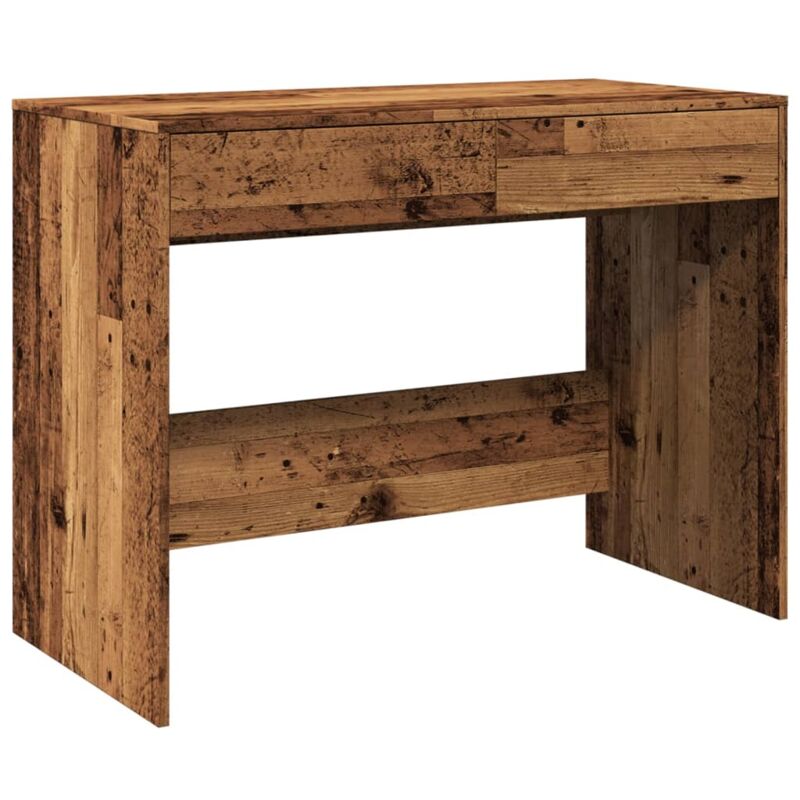 Desk Old Wood 101x50x76.5 Cm Engineered Wood Vidaxl