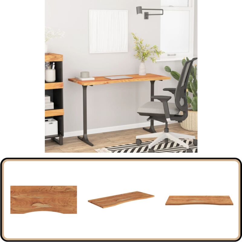 Vidaxl - Dessus de bureau 120x50x2,5 cm rectangulaire bois massif acacia