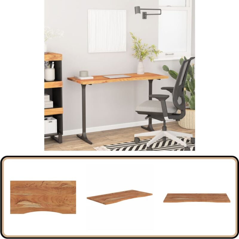 Vidaxl - Dessus de bureau 120x60x2,5 cm rectangulaire bois massif acacia