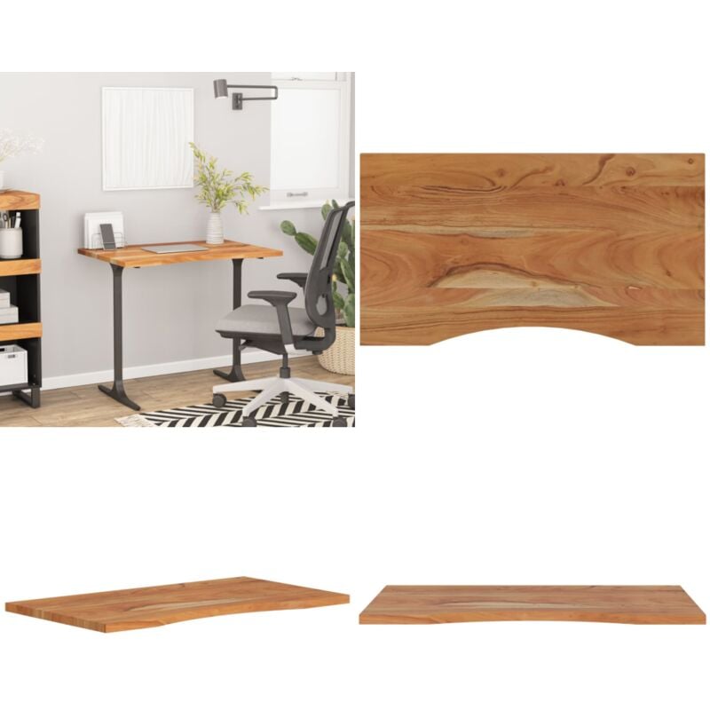 Vidaxl - Dessus de bureau 90x50x2,5cm rectangulaire bois massif d'acacia