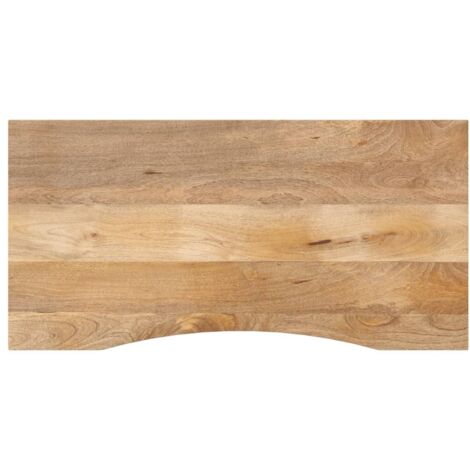 Vidaxl – Dessus de bureau courbé 120x60x2,5 cm – Bois de manguier massif brut – Design rustique pour bureaux et tables