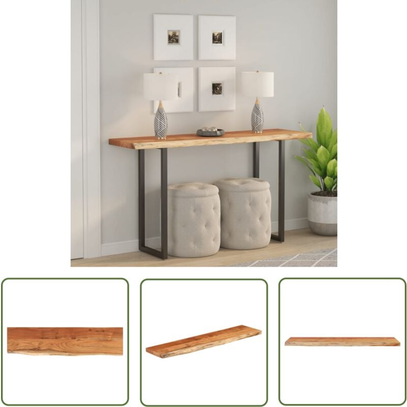 The Living Store - vidaXL Dessus de table 160x40x2,5 cm rectangulaire bois massif acacia