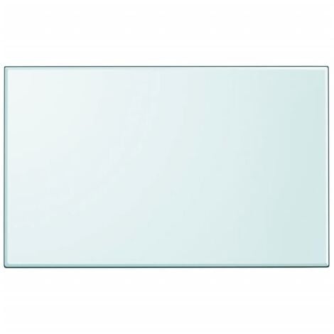 vidaXL Dessus de table rectangulaire en verre trempé 1000 x 620 mm