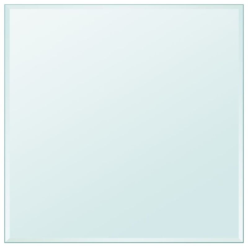 vidaXL Dessus de table carré en verre trempé 700 x 700 mm