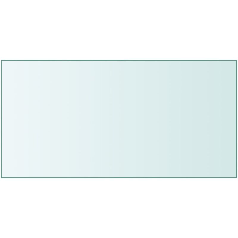 Dessus de table Transparent 50x100 cm Verre trempé Vidaxl