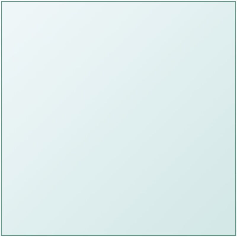 Dessus de table Transparent 30x30 cm Verre trempé Vidaxl