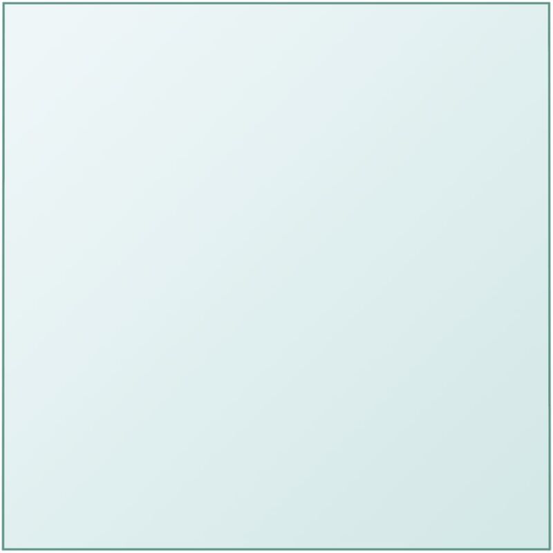 Dessus de table Transparent 60x60 cm Verre trempé Vidaxl