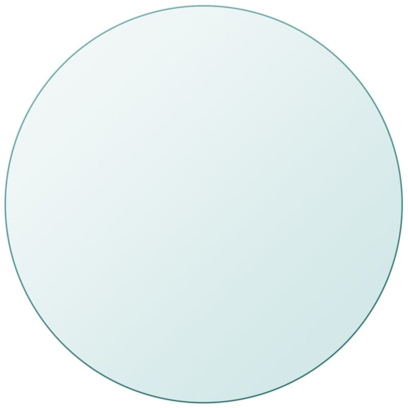Dessus de table ronde en verre trempé 500 mm Vidaxl