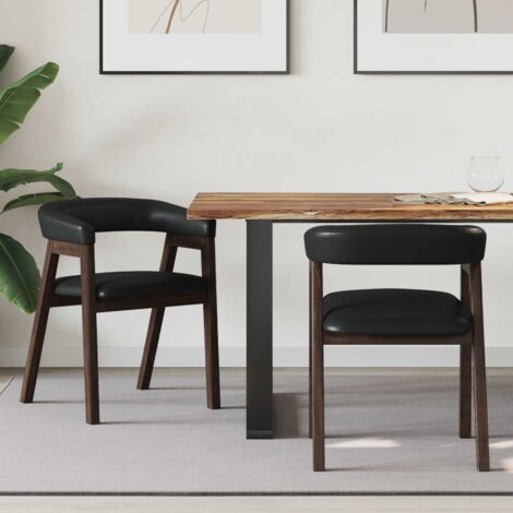 vidaXL  Dining Chairs  2 pcs Light Brown 54 x 57 x 73 cm