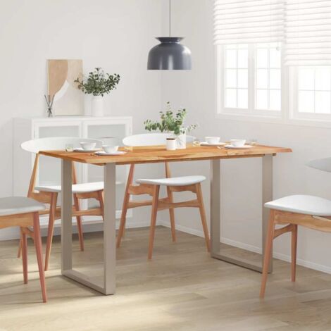 vidaXL Dining Table 140x70x76 cm Solid Acacia Wood