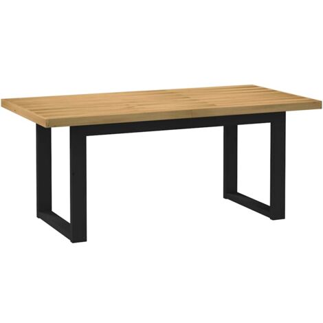 vidaXL Dining Table NOAIN Solid Pine Wood Rectangular
