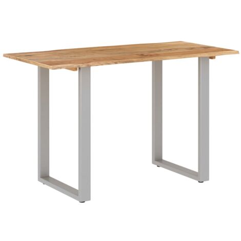 vidaXL Dining Table Solid Acacia Wood 160x80x76 cm - Brown