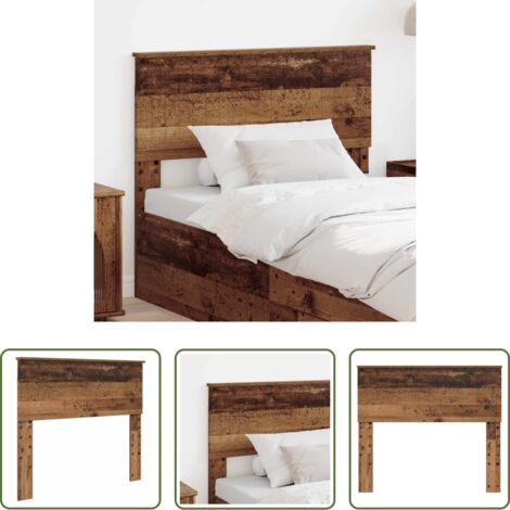 vidaXL Diseño minimalista -  Cabecero Madera Vieja 100 cm Madera contrachapada