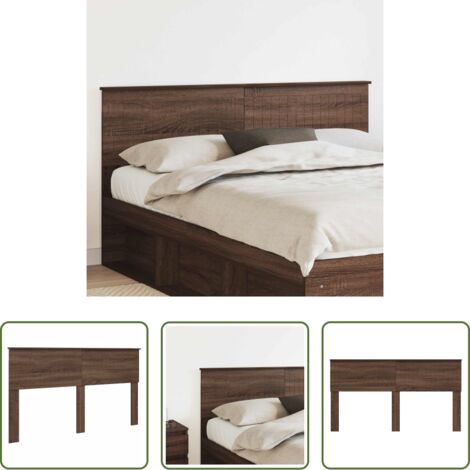 vidaXL Diseño minimalista -  Cabecero Roble Marrón 160 cm Madera contrachapada