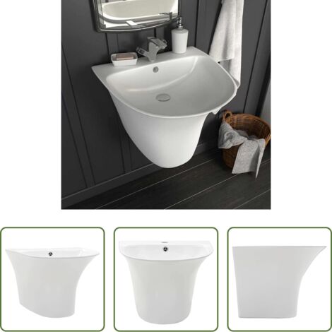 vidaXL Diseño moderno -  Lavabo 47 x 45 x 37 cm Cerámica Glaseada