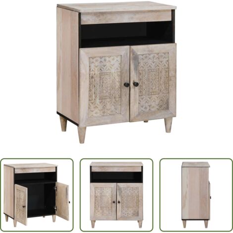vidaXL Diseño moderno -  Vitrina Blanco 33.5 x 60 x 75 cm