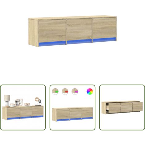 vidaXL Diseño rústico -  Mueble de TV Sonoma 140 x 34 x 40 cm Madera de ingeniería