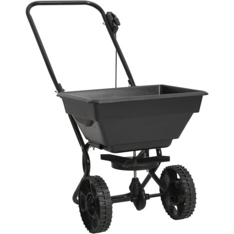 Vidaxl – Distributeur de sel à conducteur marchant 15 L – Trémie en PVC et acier – 10 vitesses de distribution – Pour épandage équilibré - CM 15 L