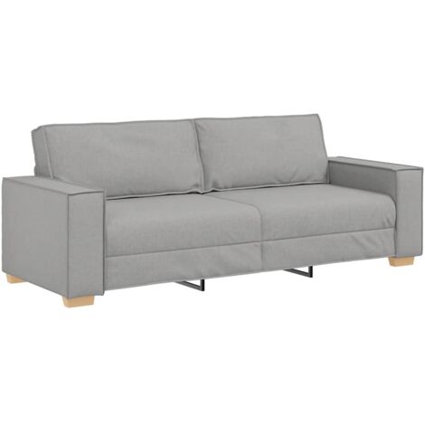 vidaXL Divano a 3 posti Grigio Nuvola 180 cm in Tessuto