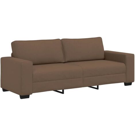 vidaXL Divano a 3 Posti Marrone 180 cm in Tessuto