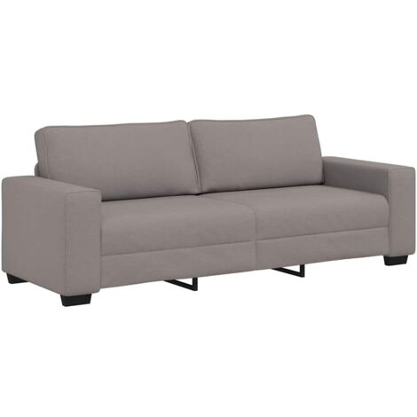 vidaXL Divano a 3 Posti Tortora 180 cm in Tessuto