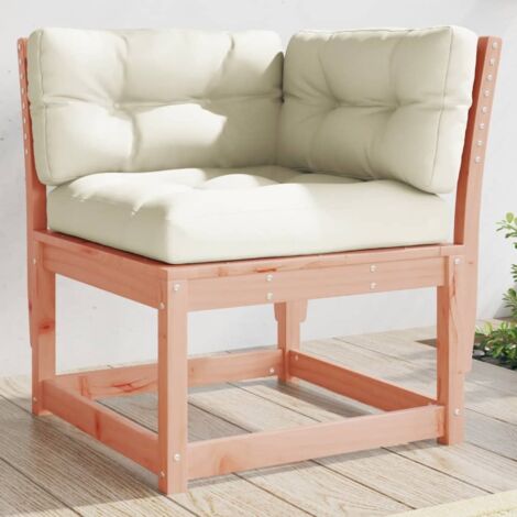 vidaXL Divano Angolo Giardino Cuscini 73x73x78 Legno Massello Douglas