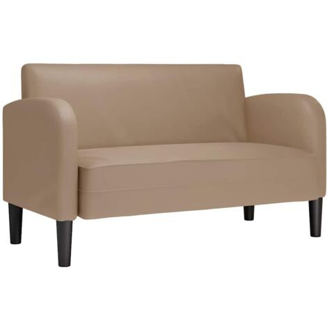 vidaXL Divano Divanetto Cappuccino 110 cm in Similpelle