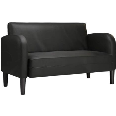 vidaXL Divano Divanetto Nero 110 cm in Similpelle