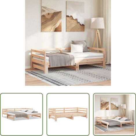 vidaXL Divano letto -  Lettino Estraibile senza Materasso 80x200 cm