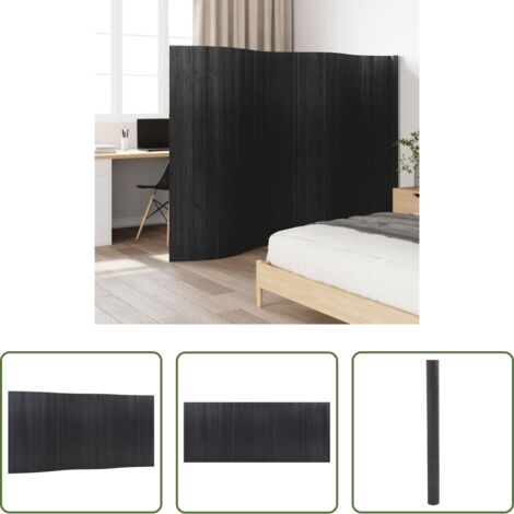 vidaXL Divisore in bambù -  Divisorio Ambienti Grigio Larghezza 400 cm Altezza 165 cm in Bambù