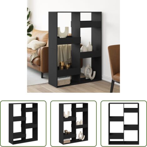 vidaXL Divisore per ufficio -  Divisorio Nero 100x33x135 cm in Truciolato