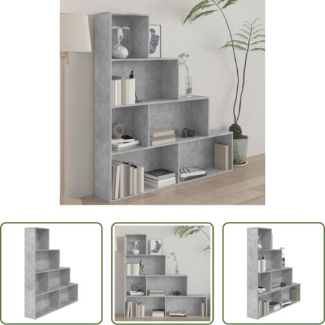 vidaXL Divisorio per corridoio -  Libreria/Divisorio Grigio Cemento 155x24x160 Legno Multistrato