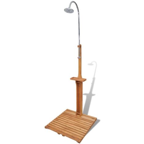 vidaXL Doccia da Giardino in Legno