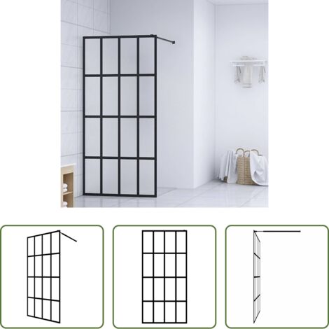 vidaXL Doccia moderna -  Cabina Doccia con Schermo in Vetro Temperato Glassato 118x190cm