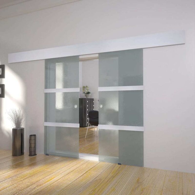 Vidaxl - Doppelschiebetür Glas