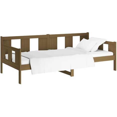 vidaXL Dormeuse Ambra in Legno Massello di Pino 90x200 cm