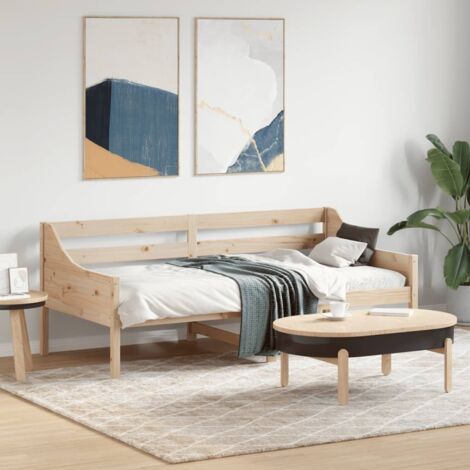 vidaXL Dormeuse senza Materasso 90x190 cm in Legno Massello di Pino