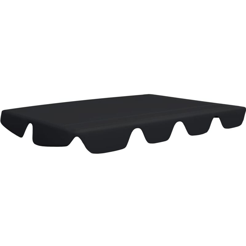 

Dosel de repuesto columpio de jardín negro 188/168x110/145 cm - Negro - Vidaxl