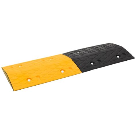 vidaXL Dosso Giallo e Nero 97x32,5x4 cm in Gomma