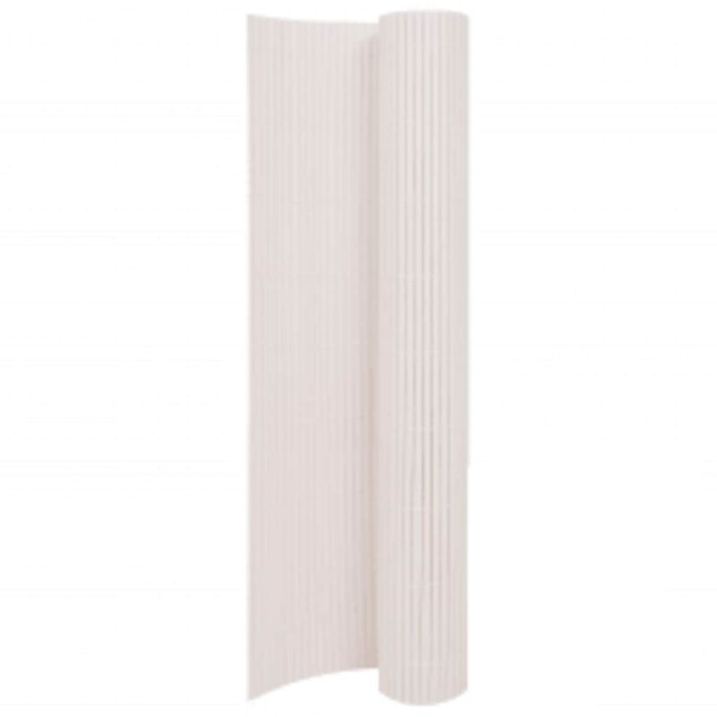 Double-sided Garden Fence 110x400 Cm White Vidaxl