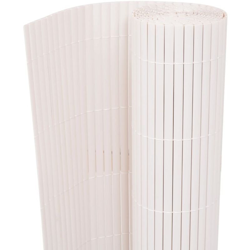 Double-sided Garden Fence 90x500 Cm White Vidaxl
