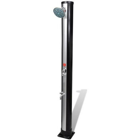 vidaXL Douche solaire d extérieur avec pomme de douche et robinet 35 L