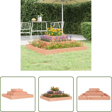 vidaXL Douglasienholz -  Pflanzkübel 80x80x27 cm Massivholz Douglasie