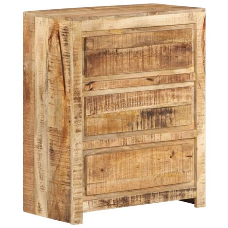 vidaXL Drawer Cabinet 60x33x75 cm Solid Wood Mango - Brown