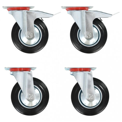 vidaXL Drehrollen 4 Stück 160 mm