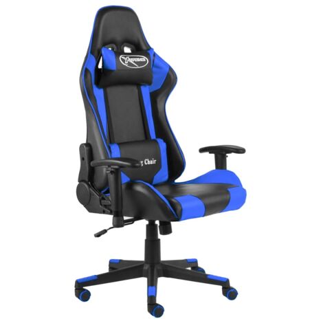 vidaXL Drehstuhl Blau PVC