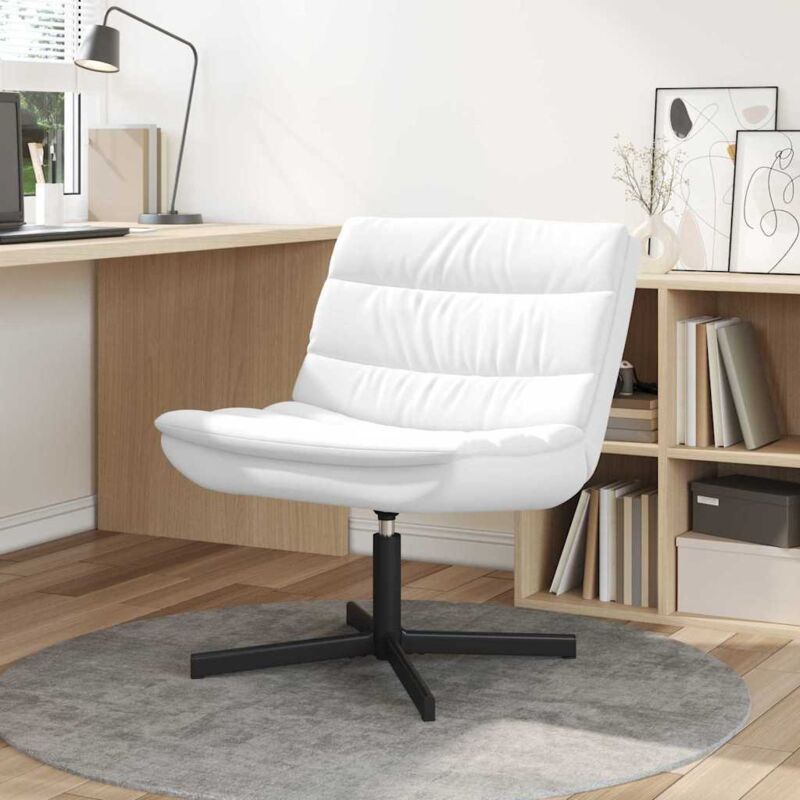 Drehstuhl Weiß 63 X 75 X 76 Cm Pu Vidaxl
