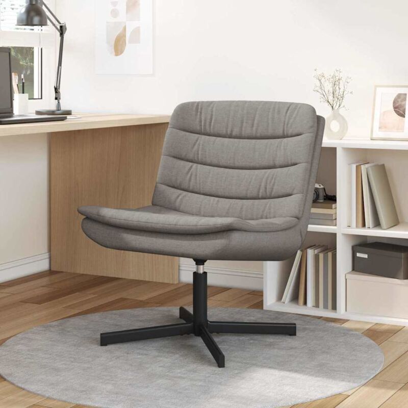 Vidaxl - Drehstuhl Taupe 63 X 75 X 76 Cm Stoff