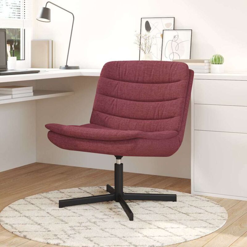 Drehstuhl Weinrot 63 X 75 X 76 Cm Stoff Vidaxl